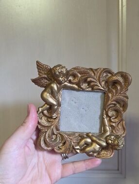 Ornate Gold Cherub Picture Frame - Unknown Brand